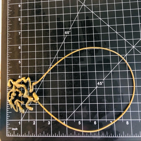 Vintage Brutalist Free form Statement necklace - Picture 4 of 14